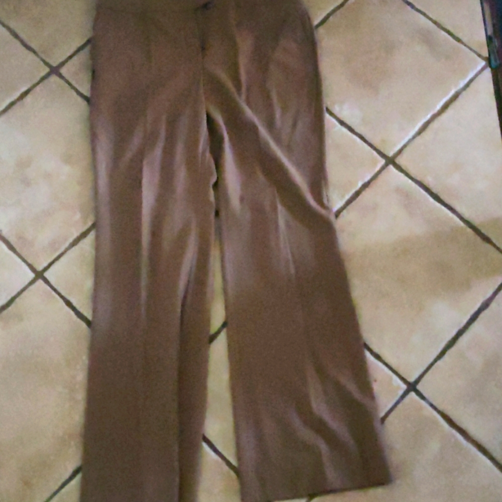 Brown suit pants